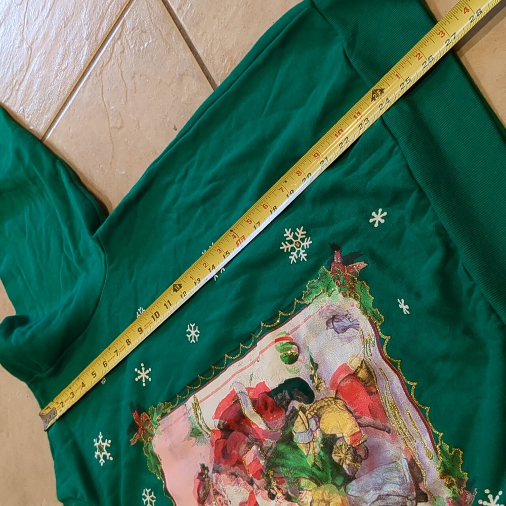 Vintage 80's Nutcracker Christmas Grandma Graphic Sweatshirt Size 1X New - Picture 3 of 4